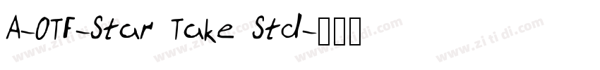 A-OTF-Star Take Std字体转换